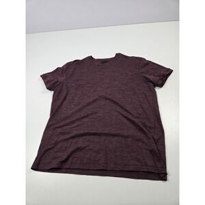 Alchemy Equipment Shirt Mens XL Red Merino Wool Crewneck Short Sleeve Casual